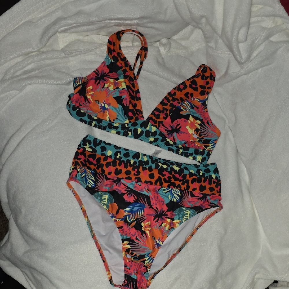 Tropical Floral Women Swim Set